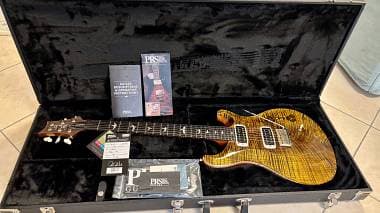 PRS Core Custom 24-08 (2024) Top 10 Yellow Tiger Pari al nuovo