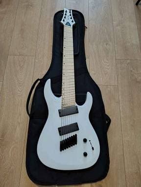 Chitarra elettrica Harley Benton 8 corde R-458MN WH MultiScale