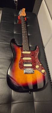 Schecter Route 66 Williams + Fender fat 50 custom shop + Bare Knuckle True Grit