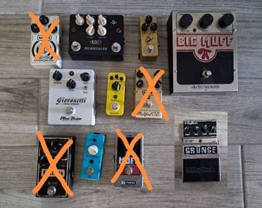 MXR Eh kor Boss digitech giovanetti pedali vari in vendita scambio permuto