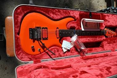 IBANEZ JS2410 SATRIANI MUSCLE CAR ORANGE MADE IN JAPAN