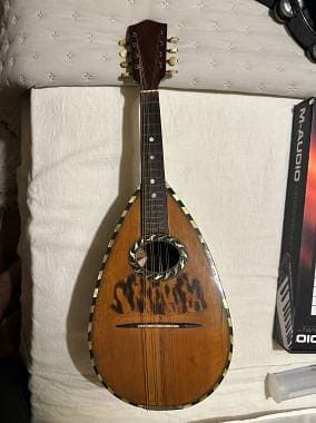 Mandolino di liuteria E. de Cristofaro, restaurato 2014 Giuseppe Manna