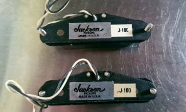 Coppia Pickup Jackson J-100 Vintage (1988) - Cavi Lunghi e Cover Originali