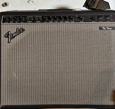 Fender The Twin (1990/91) 100W Valvolare Black Knobs con Push-Pull e Pedal