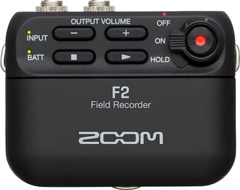 Zoom F2 Field Recorder & Lavalier Microphone