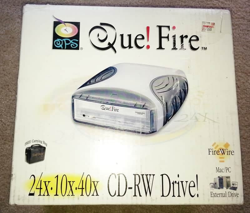 Que! Fire NOS-QPS Firewire 400 CD-RW Drive 24x-10x-40x (2 for 1 SPECIAL PLEASE READ)