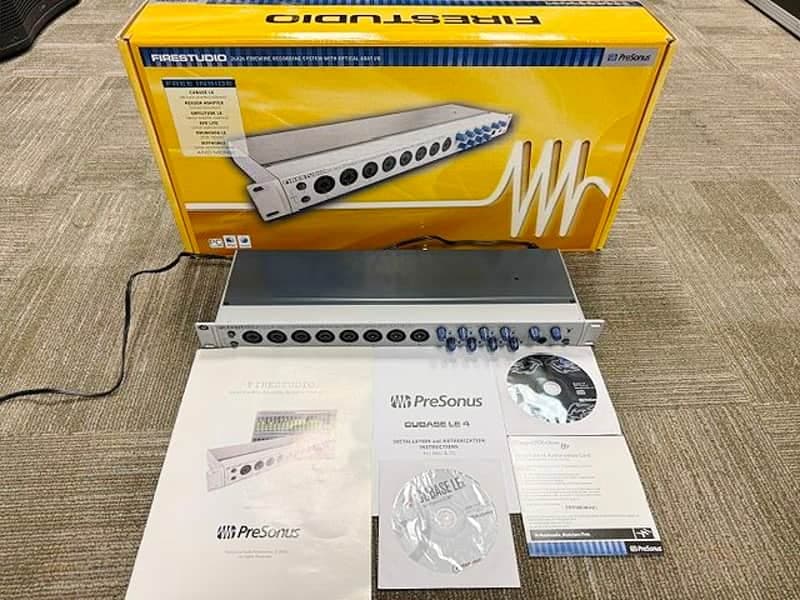 PreSonus Firestudio, 1U Rack Mount, 24-bit/96K FireWire Audio Interface w/ Owner's Manual & Software, Excellent Condition