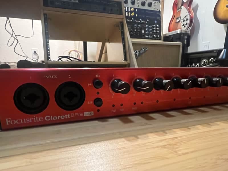 Focusrite Clarett 8Pre USB Audio Interface 2010s - Red