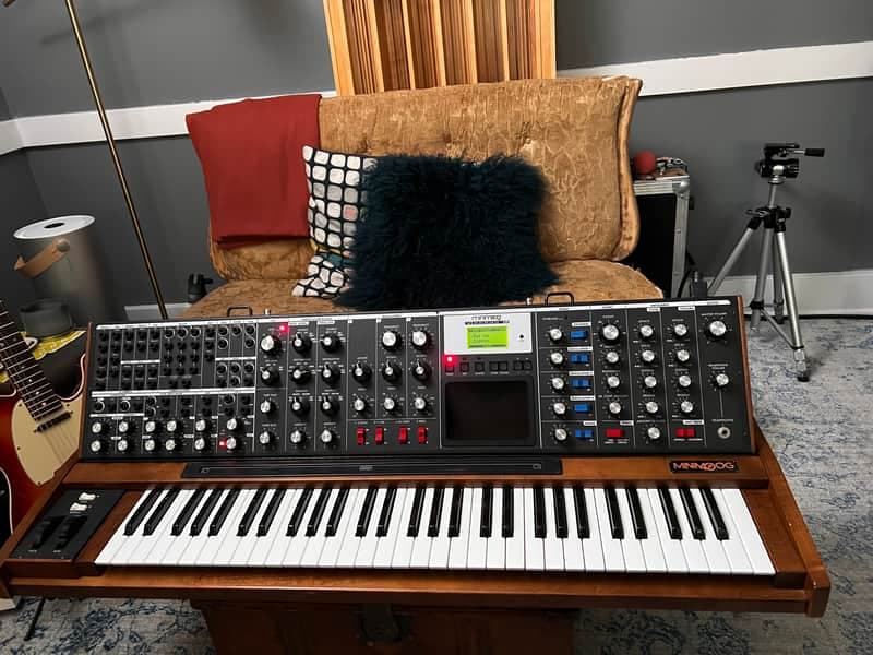 Moog MiniMoog Voyager XL Walnut + Flight Case and Patch Cables