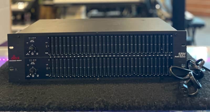 DBX 1231 Dual Channel 31-Band Graphic Equalizer EQ Rackmount Unit w/ Power Cable