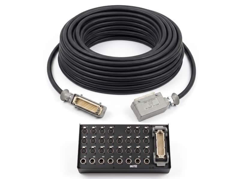 Dreitec 24ch Stagebox + 8 Returns Multipin Loom (1 Channel Faulty)