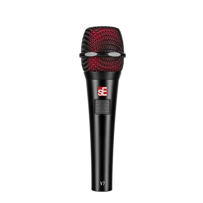 sE Electronics V7 PTT Studio-grade Handheld Microphone with Push-To-Talk Button, Supercardioid