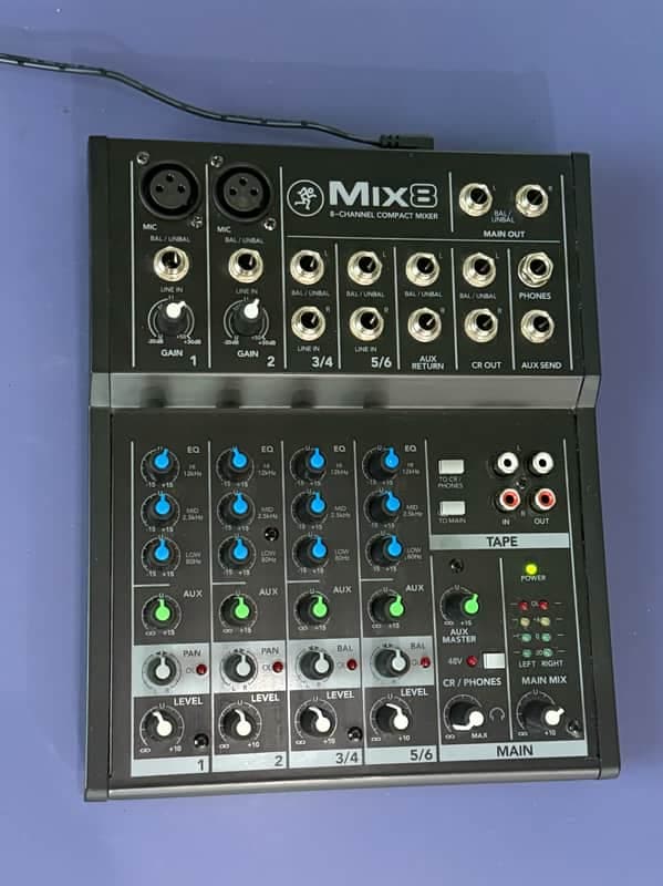 Mackie Mix8 8-Channel Compact Mixer 2015 - Present - Black
