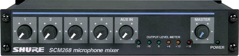 Shure SCM268 4-Channel Microphone Mixer
