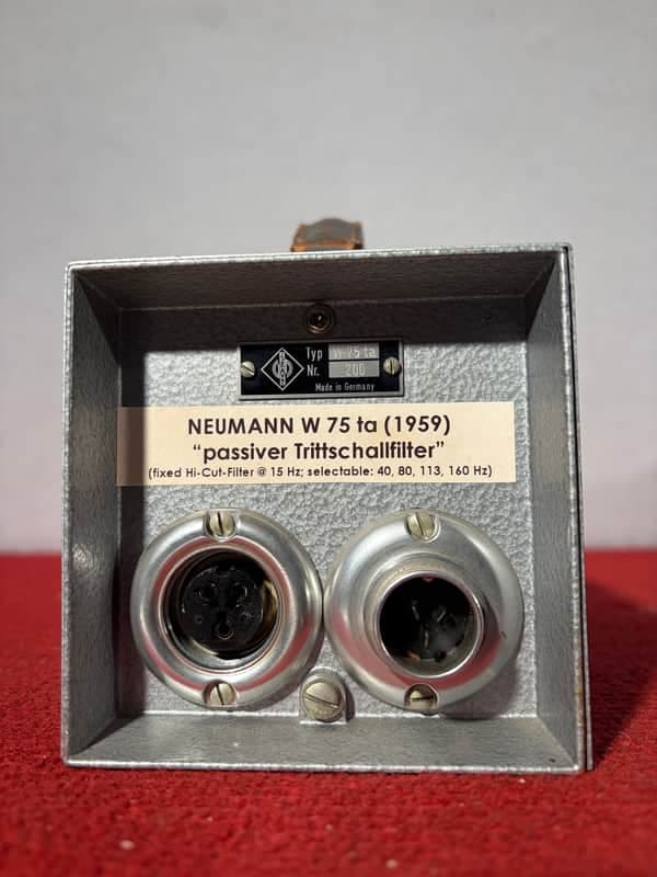 Neumann W75 ta mikrofon passive filter vintage