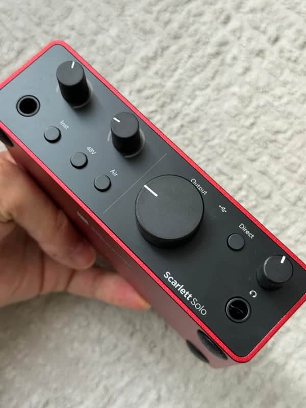 Focusrite Scarlett Solo 4th Gen USB Audio Interface 2023 - Present - Red
