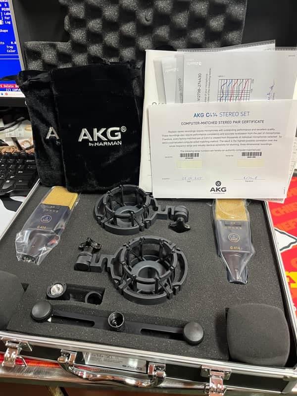 AKG C414 XLII/ST Stereo Matched Pair 2010s - Black
