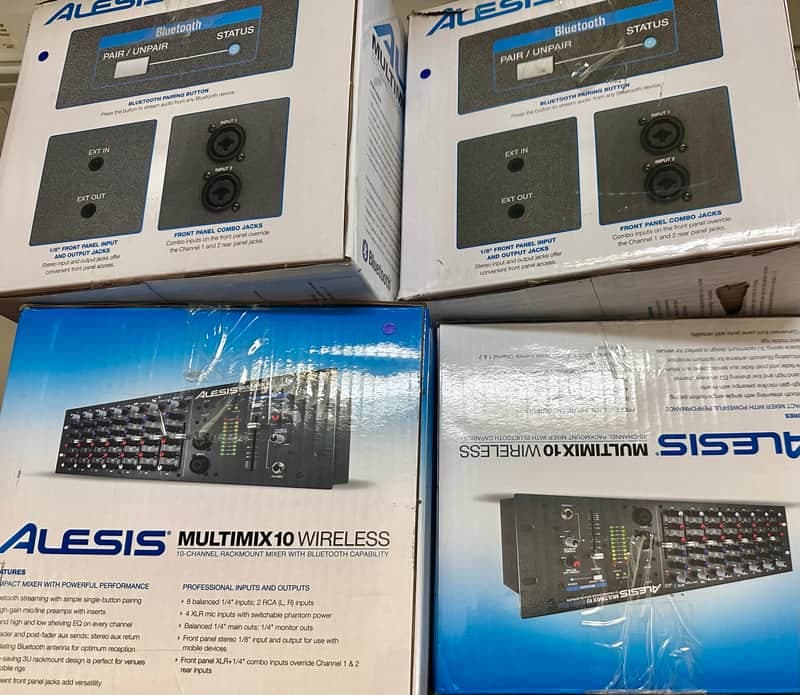 Alesis MultiMix 10 Wireless Rackmount 10-Channel Mixer with Bluetooth 2010s - like new