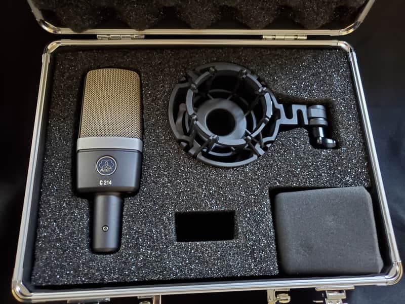 AKG C214 Large Diaphragm Cardioid Condenser Microphone 2010s - Black