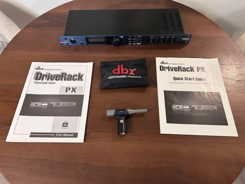 dbx DriveRack PX Powered Speaker Processor w/ RTA Mic, and Original Box - EXCELLENT