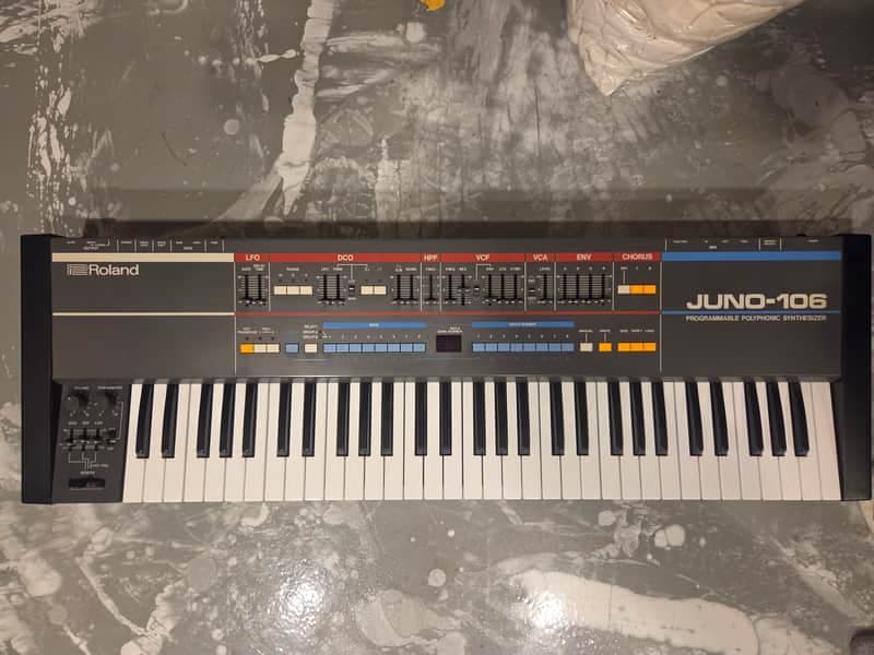 Roland Juno-106 61-Key Programmable Polyphonic Synthesizer 1984 - 1985 - Serviced voice chips