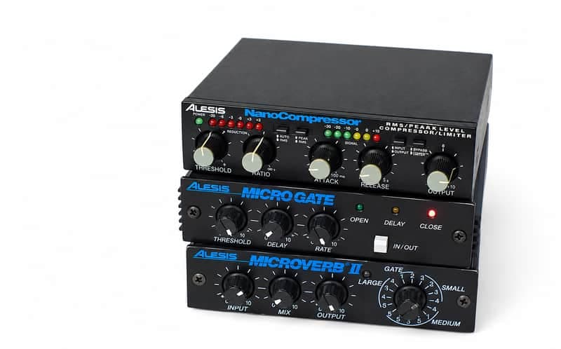 Alesis MicroVerb II & MicroGate Noise Gate Processor W/Power Supplys