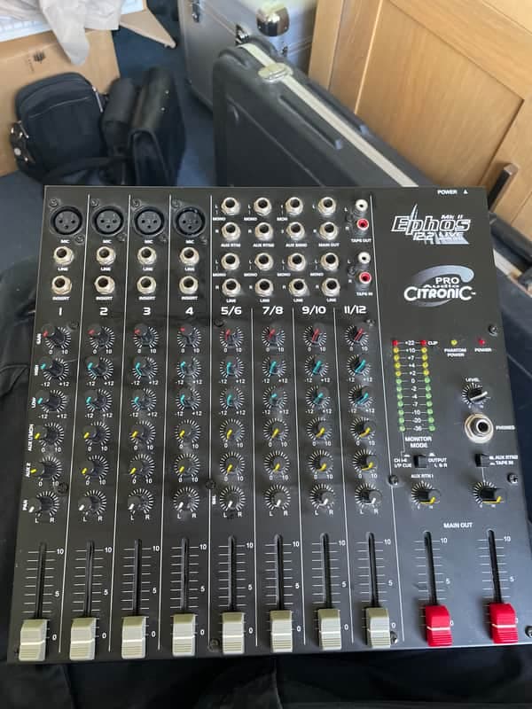 Citronic EPHOS 12:2 MK2 Live Mixing Desk Black