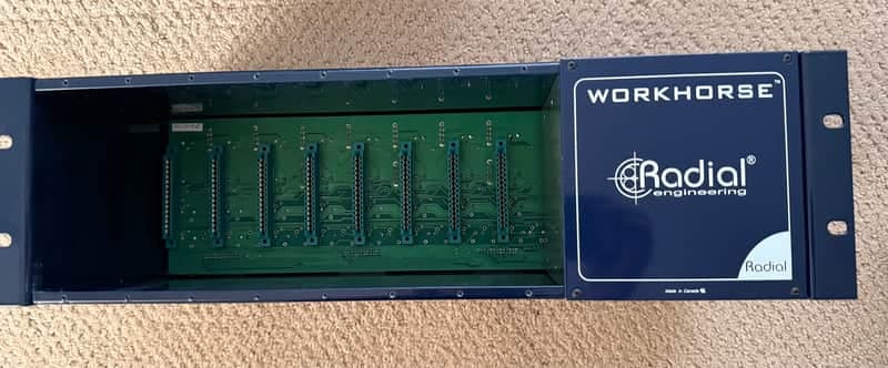 Radial Workhorse 8-Slot Powered 500 Series Rack with Summing Mixer 2010s - Black