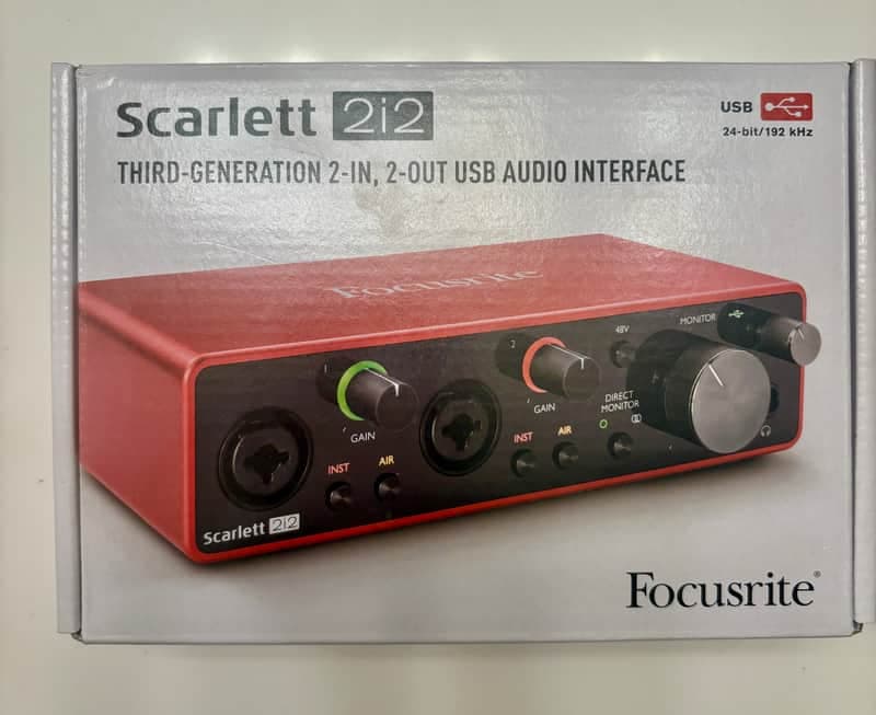 Focusrite Scarlett 2i2 3rd Gen USB Audio Interface 2019 - Present - Red / Black