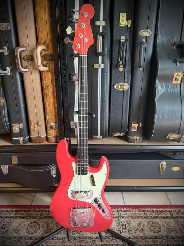 1964 Fender Jazz Bass in Fiesta Red Finish