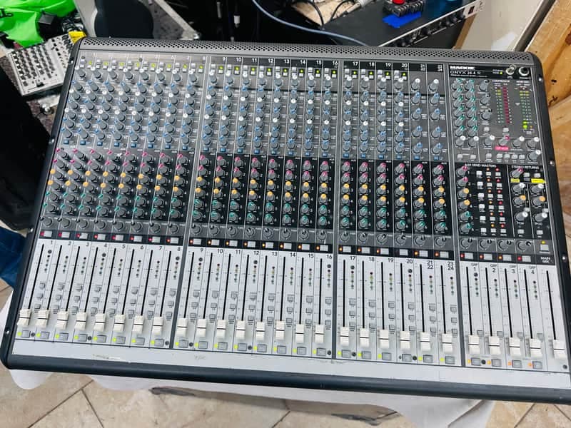Mackie Onyx 24.4 Live Sound Mixer 24-channel Mixing Console - working