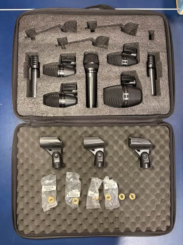 Shure PGADRUMKIT7 7pc Drum Microphone Kit 2010s - Black