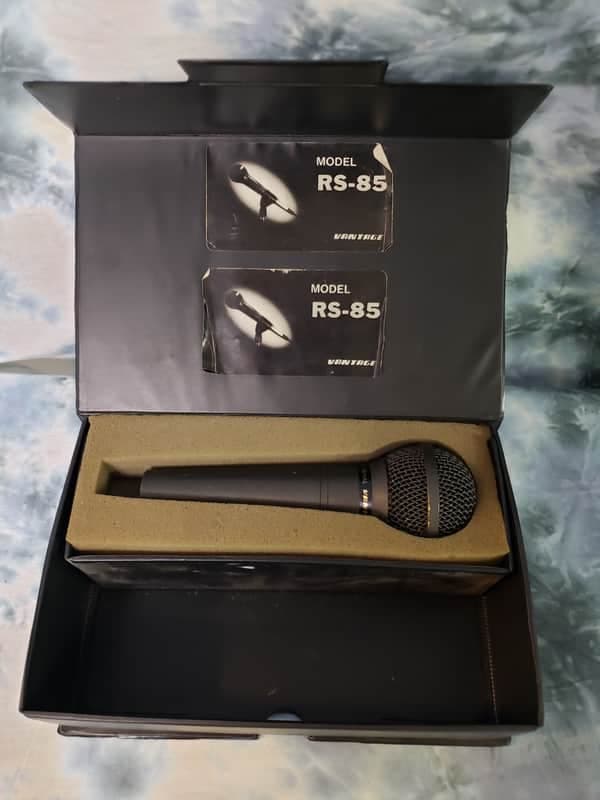 1980's Vantage RS-85 Microphone Guitar, Harp, Voice Original Box