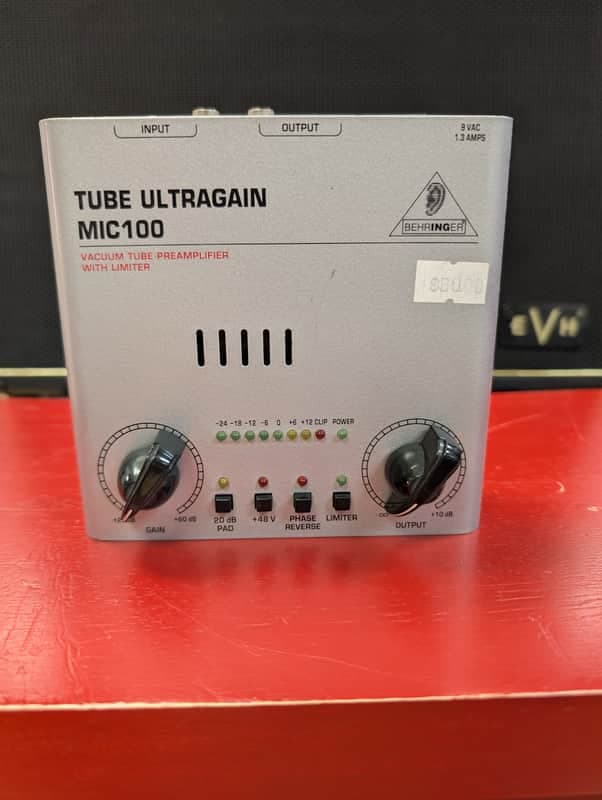 Behringer Tube Ultragain MIC100 Vacuum Tube Preamp with Limiter 2011 - Present - Standard
