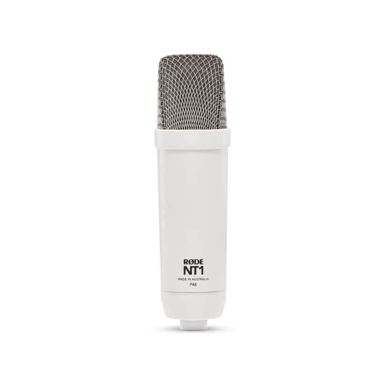 Rode NT1 Signature Series Studio Condenser Microphone HF6 Capsule and Ultra-Low Noise (White)