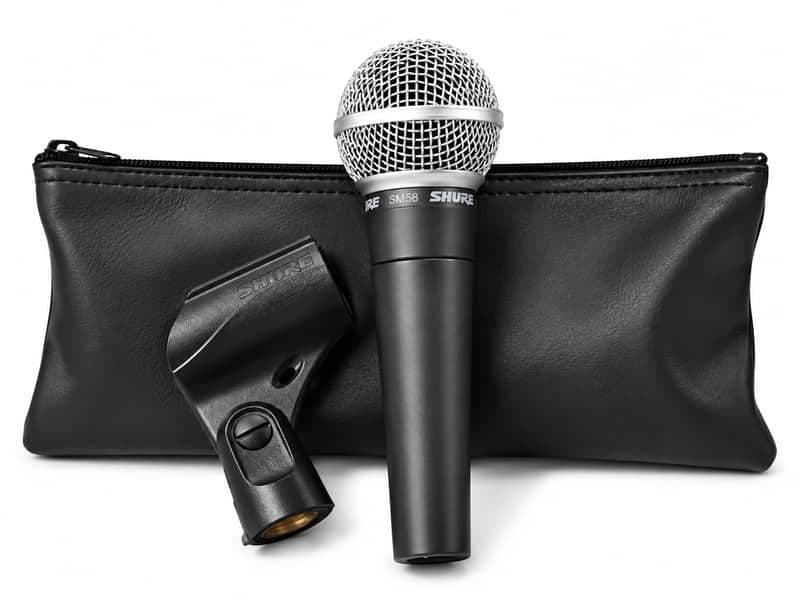 Shure SM58 Dynamic Vocal Microphone NA - Black and Silver