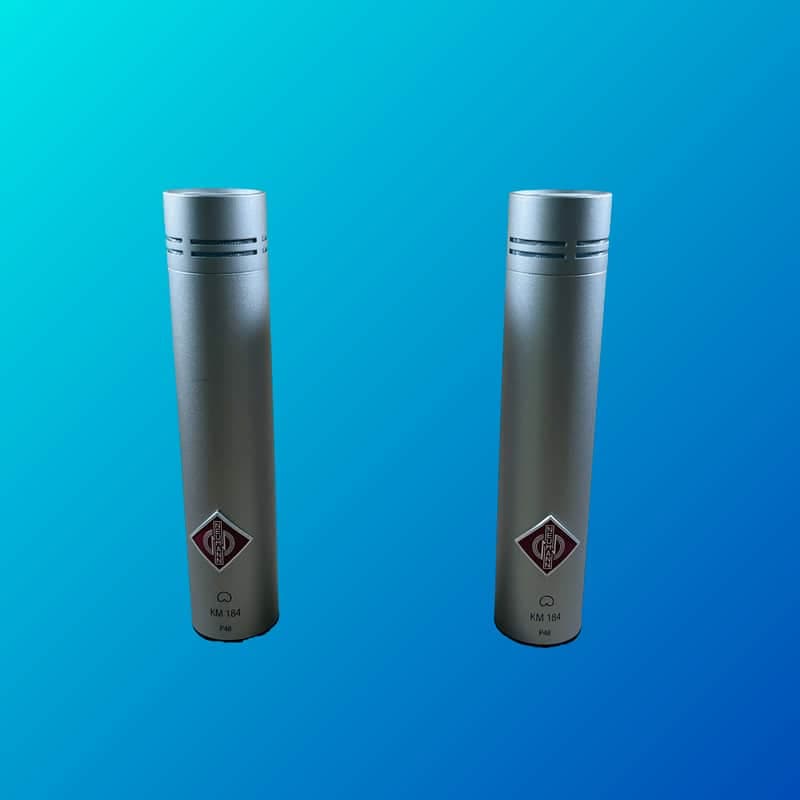 Neumann KM 184 Small Diaphragm Cardioid Condenser Microphone Matched Stereo Pair