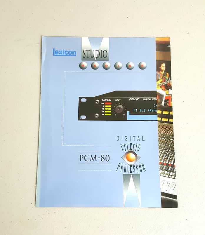 Lexicon PCM 80 Effects Processor - Original Brochure!