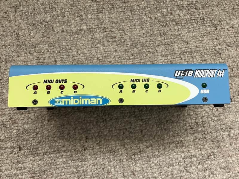 M-Audio Midiman Midisport 4x4 MIDI USB Interface (early 2000s)