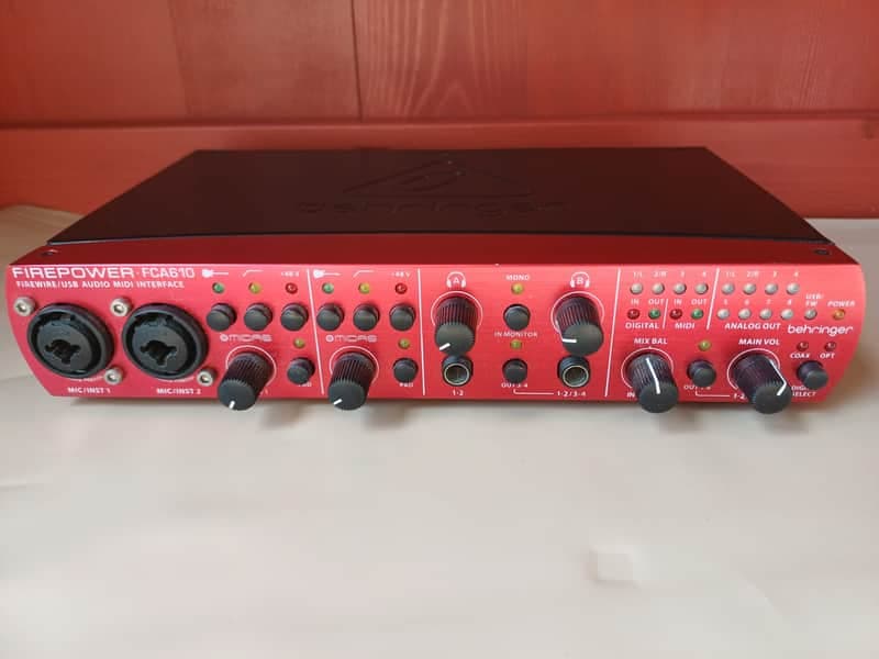 Behringer Firepower FCA610 Firewire / USB Audio Interface 2010s Red