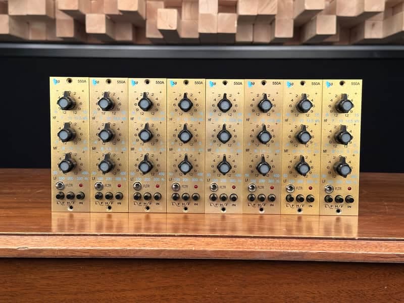 API 550A Anniversary Edition. Saul Walker. 8 rare 500 Series Modules. MINT!