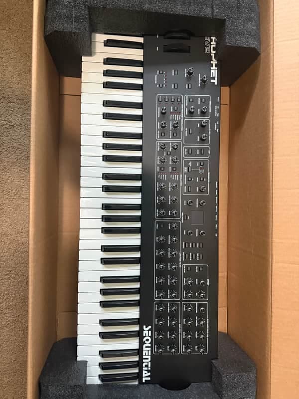 Sequential Prophet Rev2 61-Key 16-Voice Polyphonic Synthesizer 2018 - Present - Black with Wood Sides