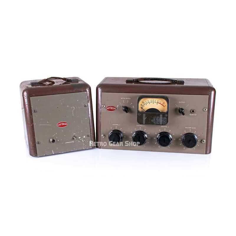 Raytheon RR-30 Three Channel Microphone Tube Preamp Mixer Analog RR30 Vintage