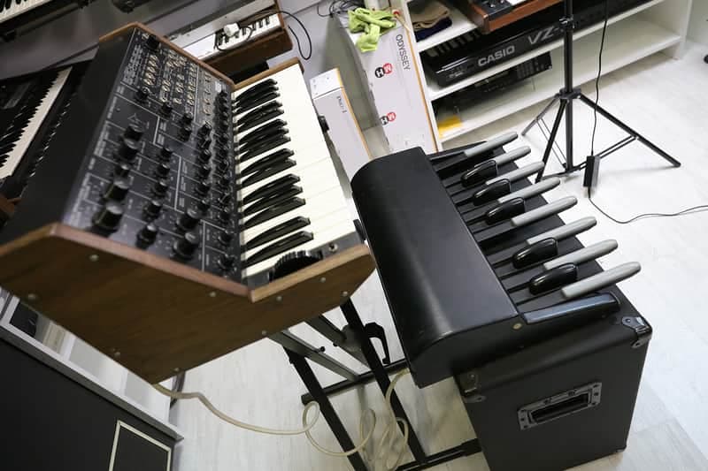 Korg MS-20 with foot controller, wood sides and manuals