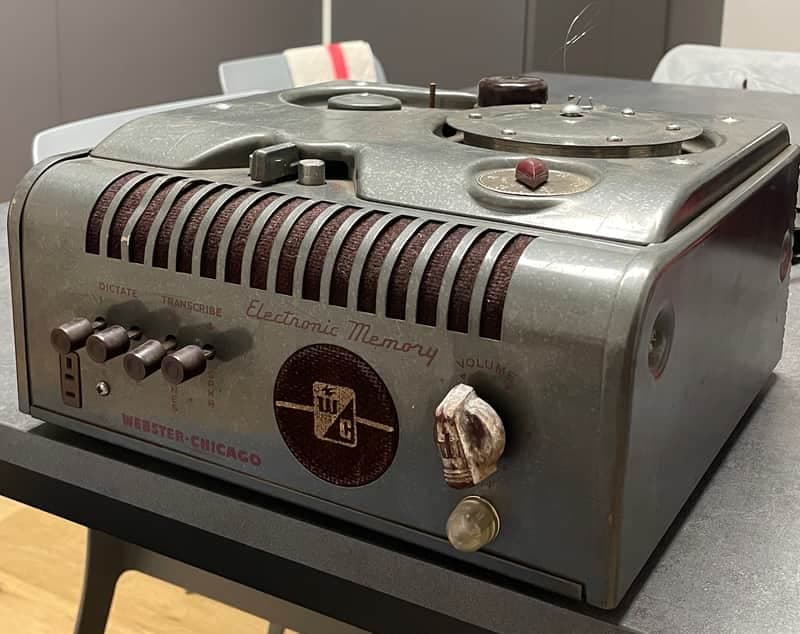 Webster Chicago 18-1r wire recorder mono tube BINSON