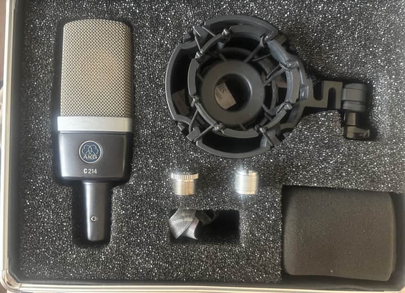 AKG C214 Large Diaphragm Cardioid Condenser Microphone 2010s - Black