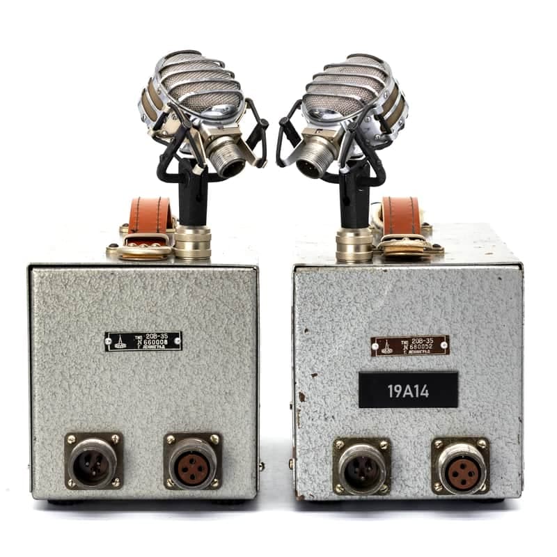 LOMO 19A14 Pair (1966, #660025 + #66005) - Soviet Tube LDC Microphones