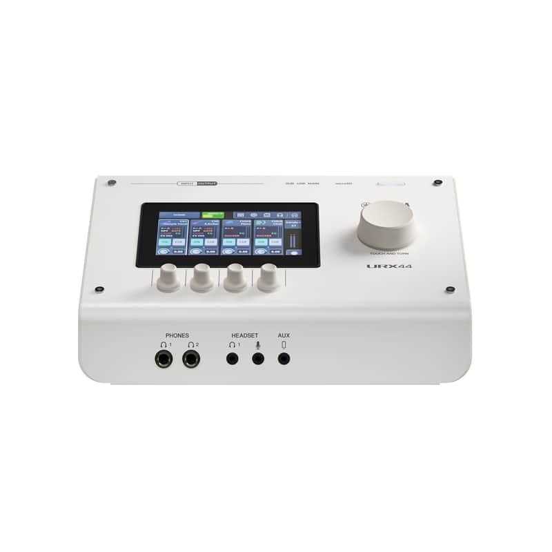 Yamaha URX44 USB-C Audio Interface - 32-bit/192kHz Pro Recording & Streaming Mixer with Touchscreen Control (White)