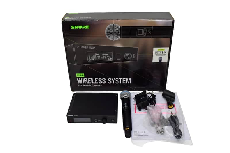 Shure SLXD24/B58 Digital Wireless Handheld System - L58 Band (630–674 MHz) NO RACK HARDWARE