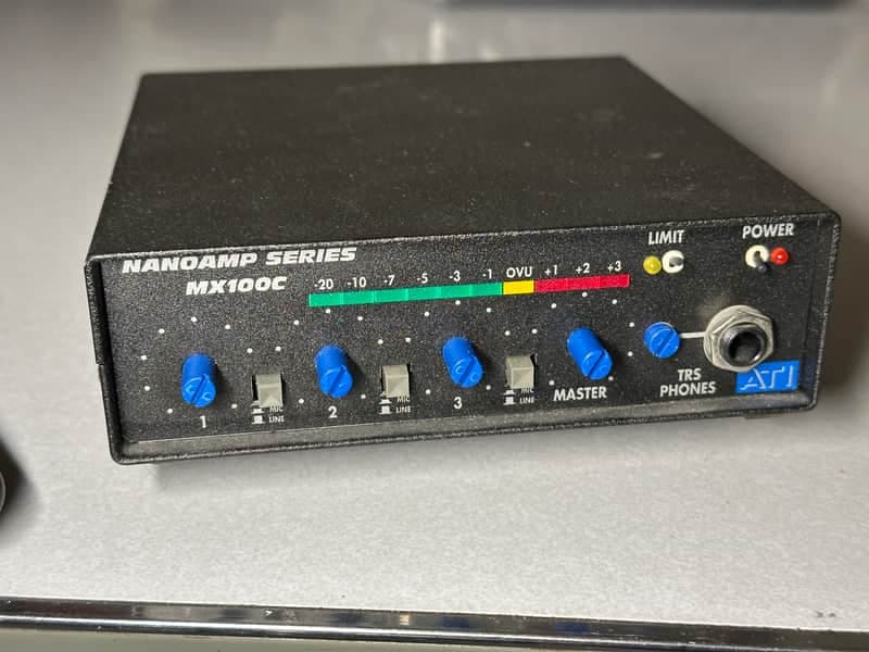 ATI MX100C - Mic/line mixer, preamp, limiter w/ upgraded opamps - Black